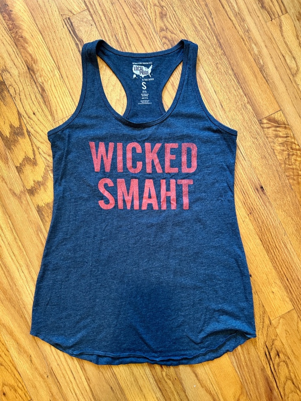 Todd Snyder 'WICKED SMAHT' Navy Blue Graphic Racerback Tank